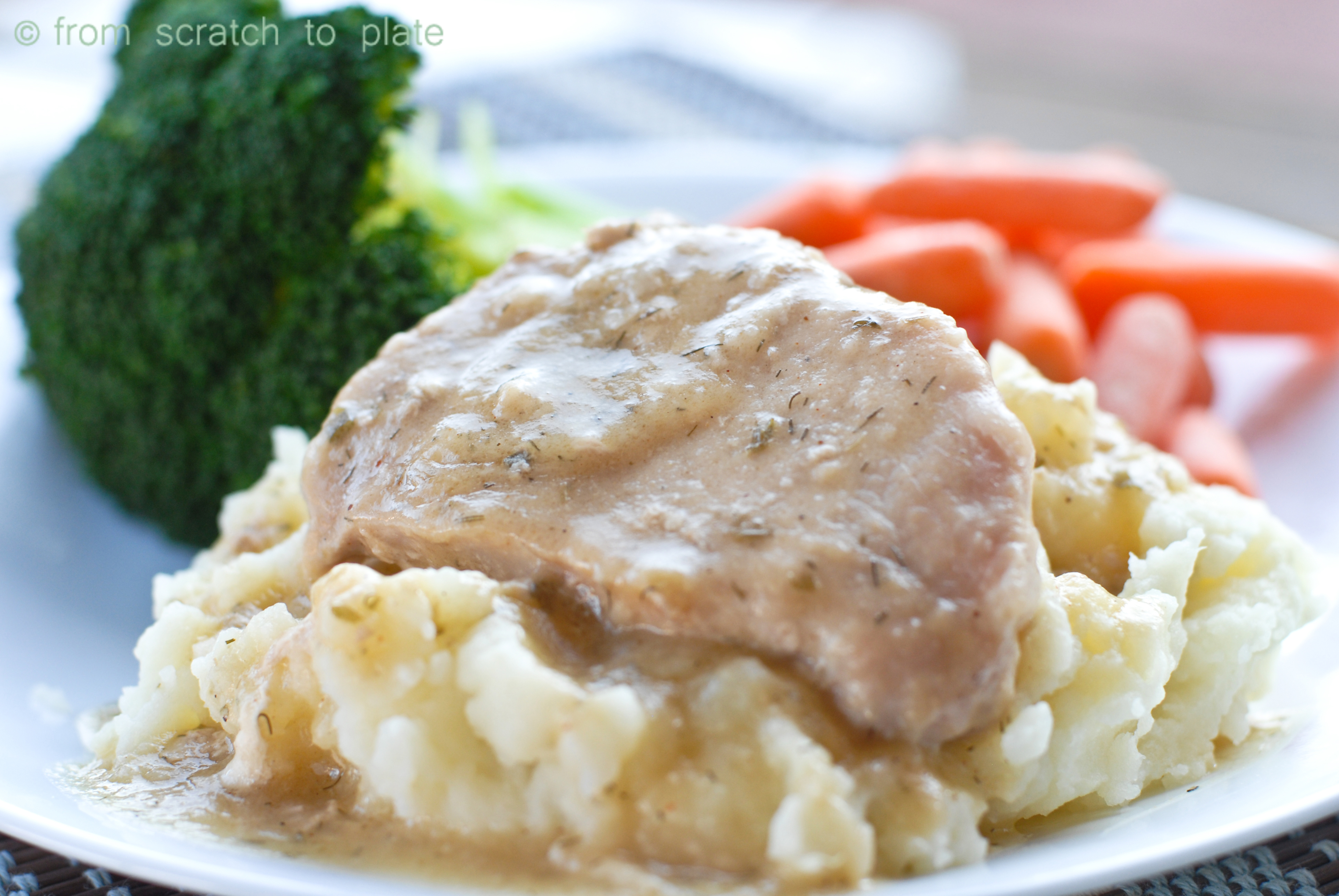 What is an easy Crock-Pot recipe for ranch pork chops?